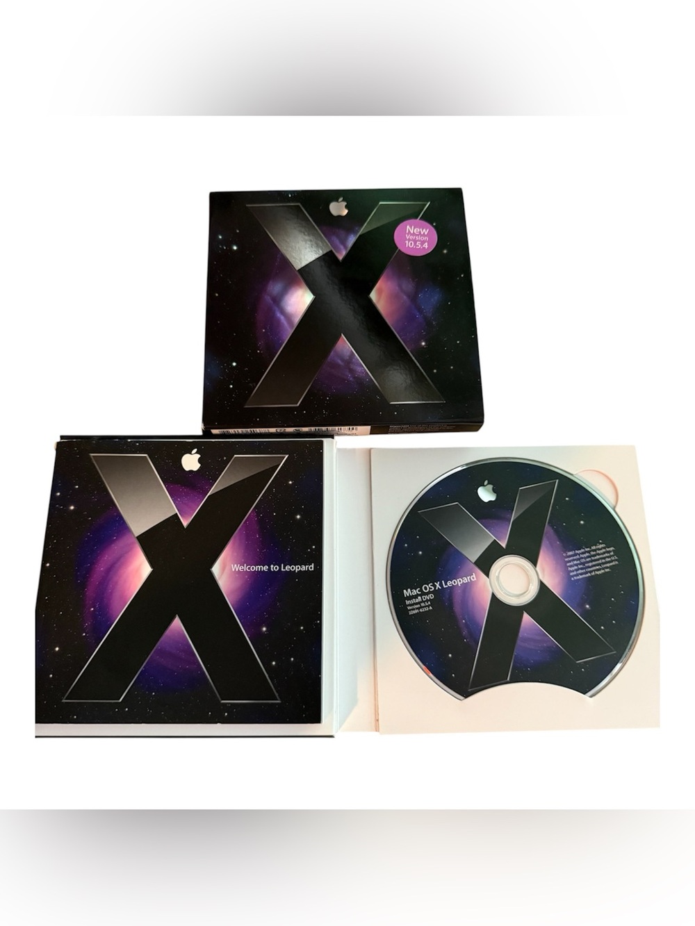 Apple Mac OS X Leopard Install Set - Black, Purple